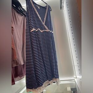 Plus size nursing gown